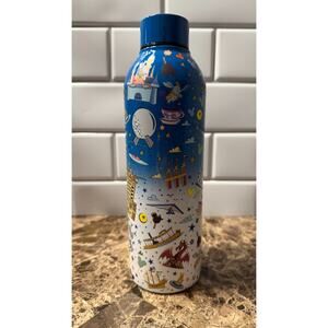 Disney Parks Icons & Attractions Stainless Steel Water Bottle - Blue Ombre NWT